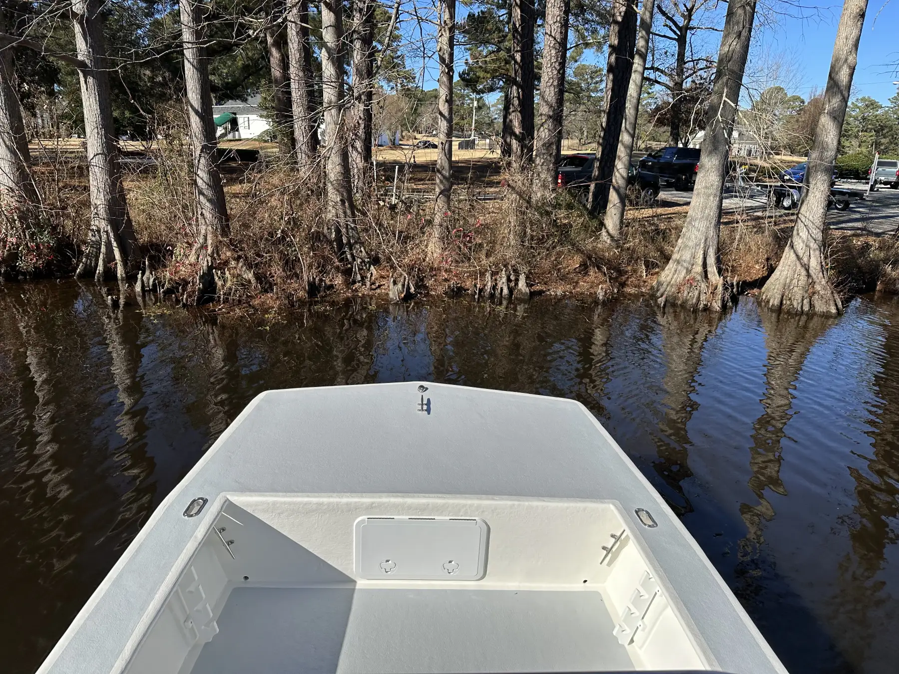 19 Hancock Skiff interior